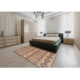thumbnail image 5 of Ahgly Company Machine Washable Indoor Rectangle Abstract Brown Red Area Rugs, 4' x 6', 5 of 7