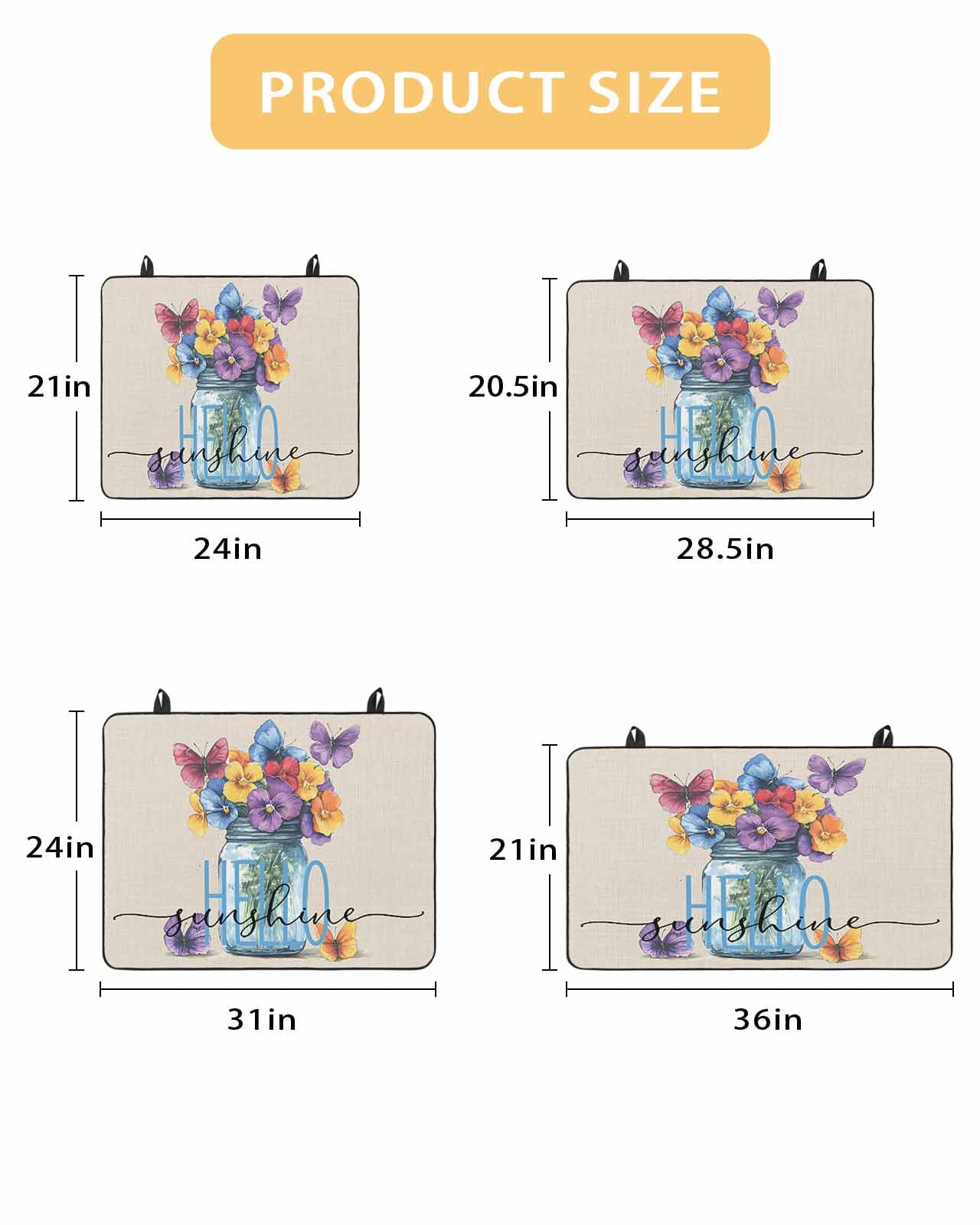 nqOlkjepod Large Induction Cooktop Protector Mat 24"x21", Purple Flower Stove Top Covers for Electric Stove, Blue Yellow Floral Bottle Country Plant Stove Burner Cover Mats, Glass Top Stove Cover