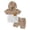 Khaki, variant on Faraee Toddler Baby Boy Hooded Summer Outfit Newborn Color Block T Shirt Shorts Set Infant Waffle Clothes with Chest Pocket 0 6 12 18 Months 2T 3T Blue