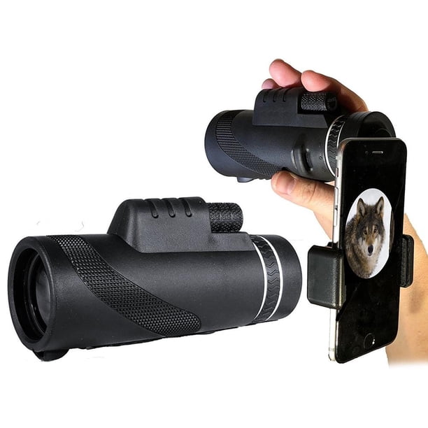Telescopio monocular 80X100 con visión nocturna con poca luz, alcance monocular de alta potencia para observación de aves, vida silvestre, senderismo, observación de estrellas Jadeshay A