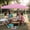 Pink, variant on Yardi Yarda 10 X 10 FT Pop up Canopy Tent, Canopy with 4 Removable Sidewall for Outdoor as Yard, Gray
