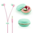 thumbnail image 1 of Auriculares estéreo de 3,5 mm en la oreja, auriculares con estuche Macaron para iPhone, Samsung, MP3, iPod, PC, música Advancent  SH1106-75, 1 of 2
