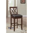 thumbnail image 2 of American Heritage Hadley 30" Leather Swivel Bar Stool in Sable, 2 of 6