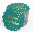 thumbnail image 4 of Inkdotpot Real Gold Foil Happy Birthday Tags Favor Hang Paper Tags 100 Pieces, 4 of 6
