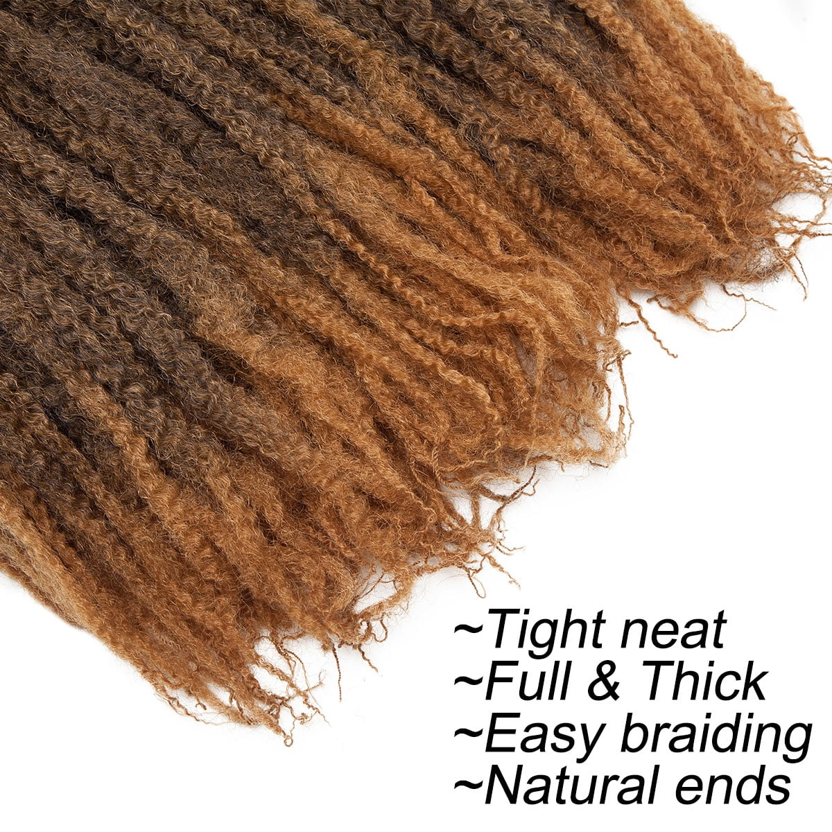 SEGO Marley Hair Marley Twist Hair Afro Kinky Crochet Hair Marley Twist for  Faux Locs Braiding Synthetic Hair 