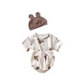 thumbnail image 3 of Mialoley Baby?s Little Bear Short Sleeve Cardigan and Triangle Shorts  Hat Set, 3 of 9