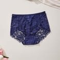 thumbnail image 2 of WRKEKC Panties for Women Lace Floral Mid Rise Solid Color Breathable Soft Stretchy Comfortable Everyday Briefs for Daily Wear, 2 of 4