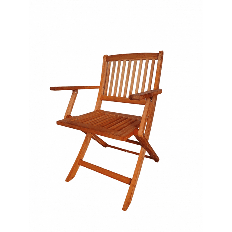 Wooden slatted best sale garden chairs