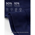 thumbnail image 4 of Cadmus Womens High Waist Stretch Wide Leg Lounge Pants Loose Fit Yoga Workout Sweatpants with Pockets, Navy Blue, L, 4 of 9