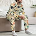 thumbnail image 5 of Mens Pajamas Set, Rockets Button Down Long Sleeve Loungewear Sleepwear Pjs sets for Men, 5 of 5