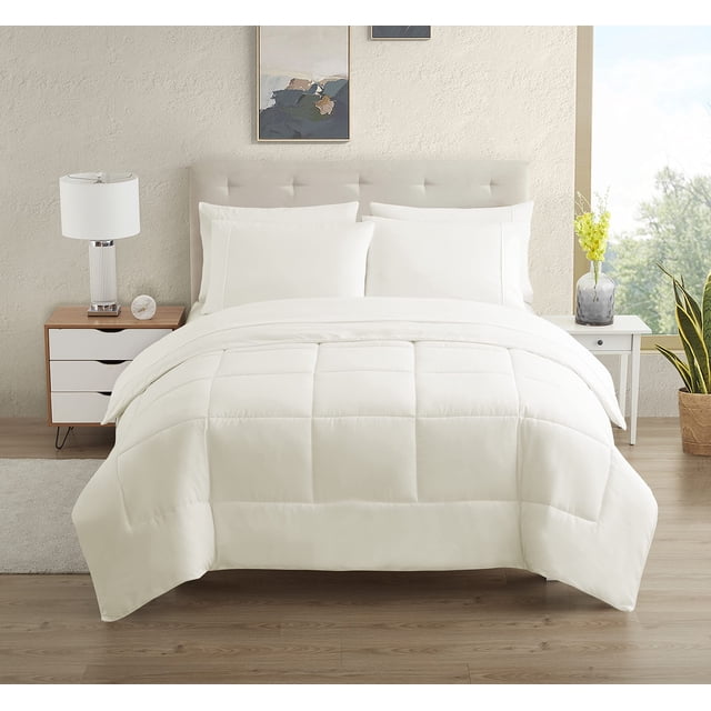 Juego de ropa de cama Sweet Home Collection Dorm Room Twin XL Ivory