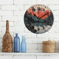 thumbnail image 3 of Yayeee 10" Wall Clock Battery Operated Quartz Round Silent Non-Ticking Home Decor,Mountains at Dawn, 3 of 6