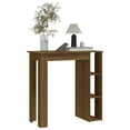 thumbnail image 5 of vidaXL Bar Table Kitchen Pub Table Bistro Table with Shelf Engineered Wood, 5 of 58