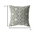 thumbnail image 5 of 16â€ Gray Ogee Indoor Outdoor Zippered Throw Pillow, 5 of 5