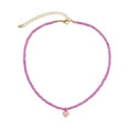 thumbnail image 1 of SIfdSeng Cœur Pêche Simple Perles de Riz Collier Fait Main Collier Géométrique Pliant Collier Perlé pour Femmes pour Usage Quotidien, 1 of 6