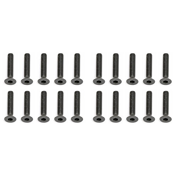 NEW Team Associated M3X16mm Flat Head Hex Screw (20) 25204