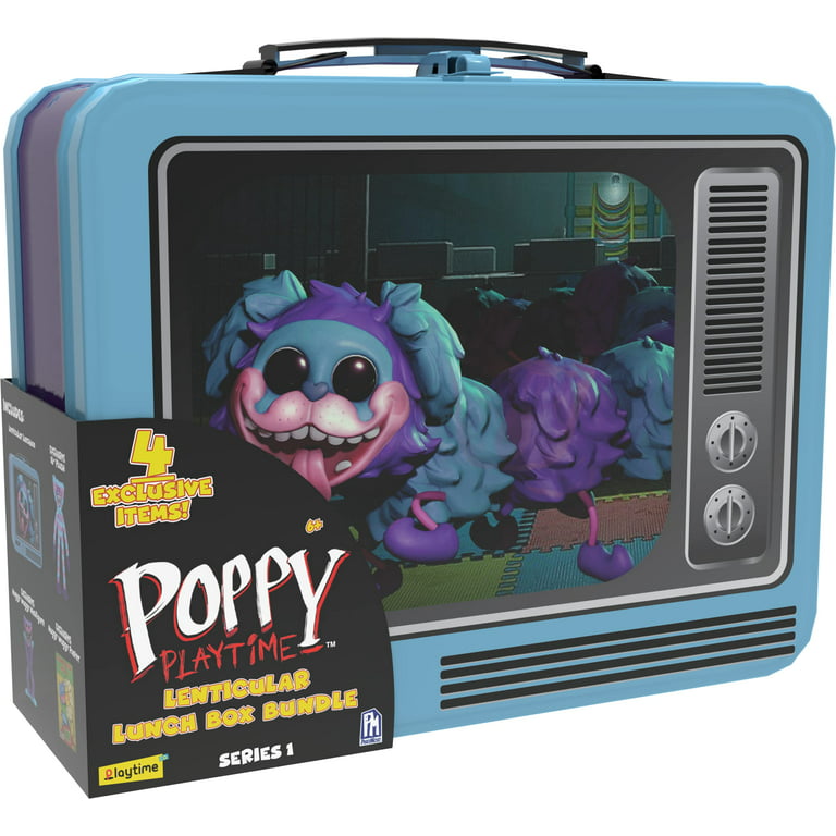  UCC Distributing Poppy Playtime Huggy Wuggy & Friends PJ  Pug-a-Piller Exclusive Lenticular Lunch Box Collectors Bundle - Includes 4  Exclusive Items –Plush, Figure, Mini Poster and Tin Lunch Box: Home 