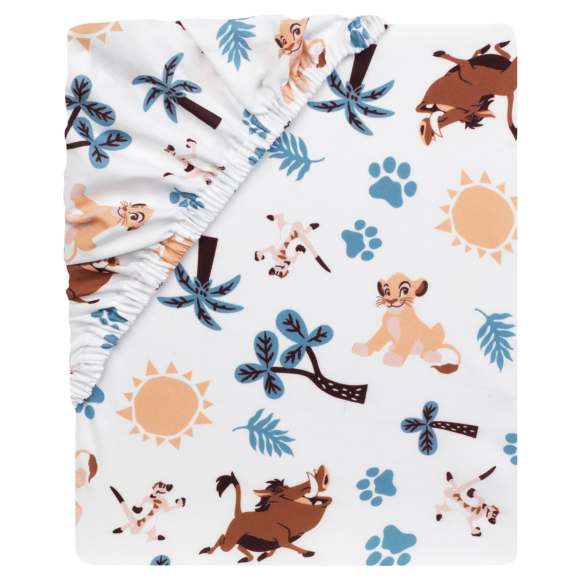 Lambs & Ivy Disney Baby Lion King Adventure Blue 3-Piece Mini Crib Bedding Set