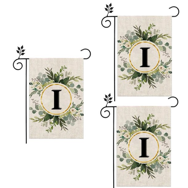 I Bandera de para Jardín, Doble Capa, Letras de Doble Cara, Bandera para Vacaciones Al Aire Libre, Decoración de Patio