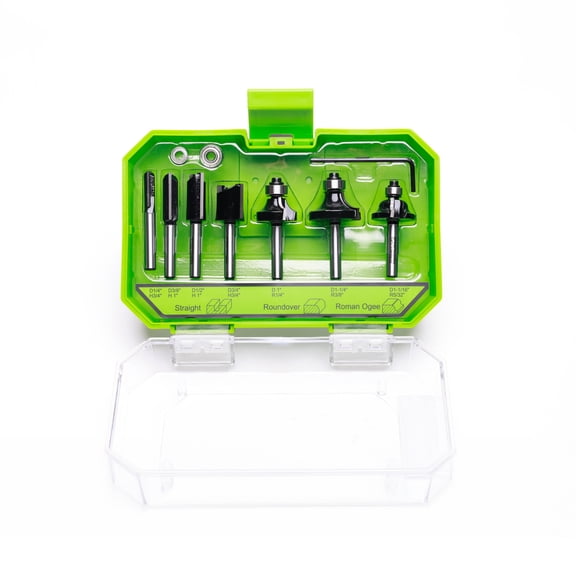Greenworks 7 Piece Router Bits PA55105A1