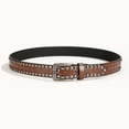 thumbnail image 6 of ibiyuan Mens Black Belt Western Cowboy Belt with Bull Buckle Floral Embossed Design Adjustable Fashion Accessory for Daily Wear and Parties, 6 of 6
