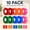 10pack-Red,Orange,Blue,Green,Pink, variant on 6 Pack Pink Flagging Tape, Non-Adhesive Plastic Ribbon, 1inch x 600ft, Neon Marking Tape for Tree Marking, Hunting, Boundary, Hazard, Trail, Surveying