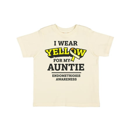 

Inktastic I Wear Yellow for My Auntie Gift Toddler Boy or Toddler Girl T-Shirt