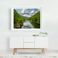 thumbnail image 2 of New River Gorge Bridge 01 - West Virginia Photography Bridge Nature Landscape Scenic Forest Travel Poster White Framed Wall Art Print 11 x 14 inches, 2 of 3