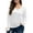 0-White, variant on FlorCurve Long Sleeve Shirts for Women Plus Size V Neck T-Shirts Solid Casual Tunic Tops, Blue 5XL