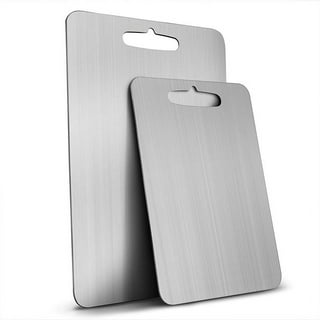 Stainless steel cutting board For Kitchen Counter, Non Slip Cutting Boards  For Kitchen Cutting Board With Lip For Counter Countertop Protector Home