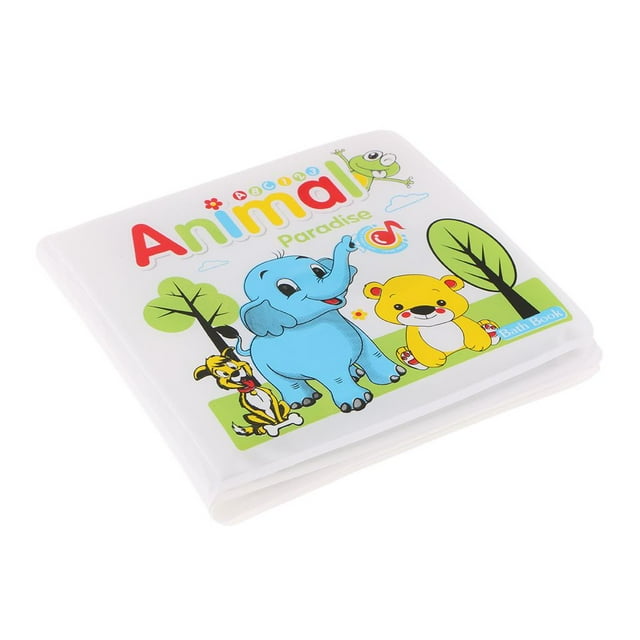 Bath Book Early Education Shower Toy,Infant Early Childhood Education Eva Tearing Rotten Bath Book Animal Paradise