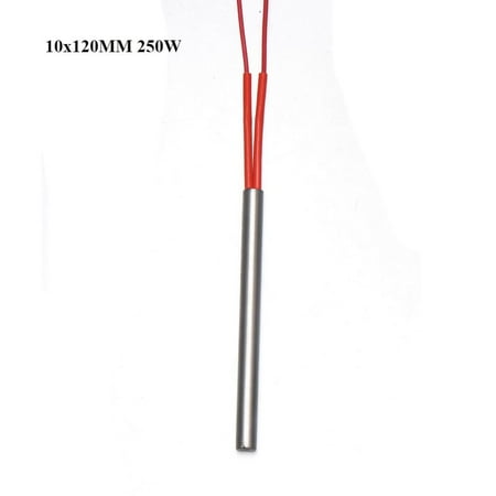

200/300W 220V Ignitor Starter Replacement Hot Rod Heating Tube Ignitor Pellet Stove Igniter 10*100/120/150mm Thread Fireplace Grill Stove 10X120MM 250W
