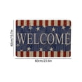 thumbnail image 3 of Independence Day Patriotic Welcome Doormat Retro Flag Design, Non-Slip Rubber Backed Floor Mat for Indoor and Outdoor Front Door, Red White Blue Holiday Rug for Porch, Patio, and Party Decor, 3 of 6