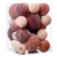 thumbnail image 5 of Juego de 35 bolas navideñas de terciopelo para colgar en el árbol de Navidad, irrompibles, para decoración navideña, 5 of 5