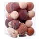 thumbnail image 5 of Juego de 35 bolas navideñas de terciopelo para colgar en el árbol de Navidad, irrompibles, para decoración navideña, 5 of 5