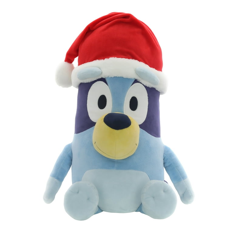 2ft Bluey, Jumbo Plush with Santa Hat - Walmart.com