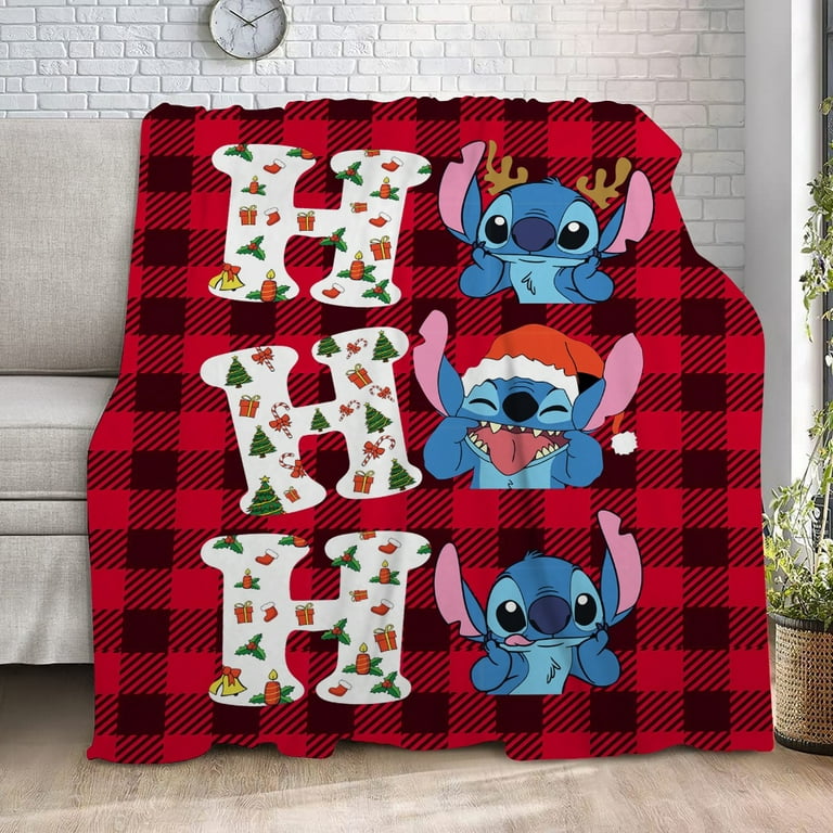 Lilo & Stitch Blanket Flannel Fleece Bedding Blankets All Season Ultra Soft for Bed Couch Chair Fit Kids and Adults/XXS-80*120cm, Other