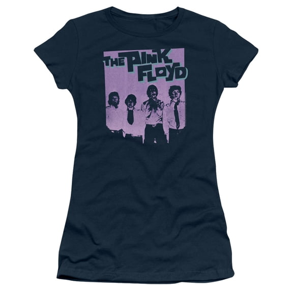 Pink Floyd Paint Box Junior Women's T-Shirt Sheer Navy