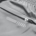 thumbnail image 5 of Men's Gym Training Shorts Solid Elastic Waist Drawstring Zipper Pockets Quick Dry Breathable 5 Inch Workout Fitness Sports Shorts Gray L, 5 of 5