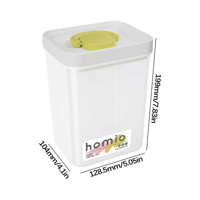 Airtight Food Storage Containerssealed Cans for Grains and Miscellaneous Grains Food Grade Plastic Preservation Storage Tanks Transparent and Stackable Kitchen Dry Goods Preservation Boxes