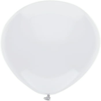 Way to Celebrate Latex Balloons 12" White, 72 Count Bag