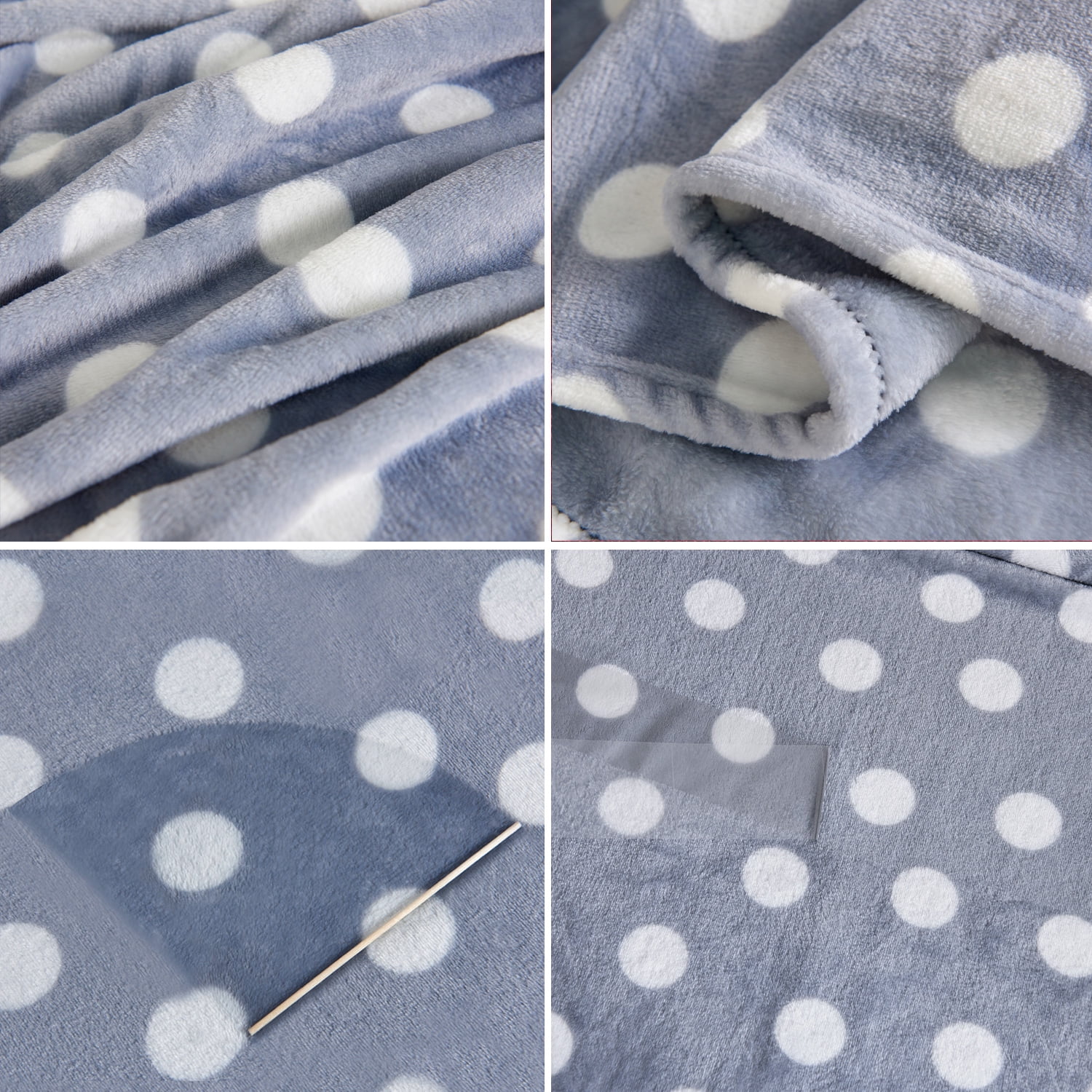 JML Flannel Fleece Blanket King Size (90"x102"),Lightweight Cozy Warm Blanket for Sofa