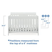 Delta Children NEW Richmond 6-in-1 Convertible Baby Crib, Grey