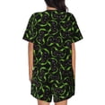 thumbnail image 6 of Susaid Cool Gamepad Print Women's Pajama Set, Button-Up Sleepwear with Elastic Waist Shorts, Perfect for Lounging, Yoga, Beach, and Casual Wear-Medium, 6 of 7