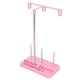 thumbnail image 1 of Soporte para carrete de hilo de bordar de 3 conos domésticos, accesorios para máquinas de coser rosas, 1 of 8
