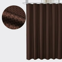 XmhyTop-A Textured Shower Curtain 180*180cm Waffle Weave Modern Bathroom Decor, 1 Piece,Brown