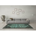 thumbnail image 3 of Ahgly Company Indoor Rectangle Persian Light Blue Traditional Area Rugs, 7' x 9', 3 of 4