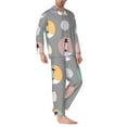 thumbnail image 2 of Kdxio Cute Geese Men’s Pajama Set Pajamas For Men 2 Piece PJ Set with Men Pajama Pants and Long Sleeve T-Shirt Lounge Set-Medium, 2 of 7