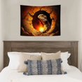 thumbnail image 4 of FCXZI Lizard Fire Digital Painting Wall Tapestry Home Decor 40*30in, 4 of 6