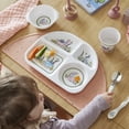 thumbnail image 4 of Portmeirion Mini Meirion Botanic Garden Dinosaur 3-Piece Kids Dinnerware Set – Durable Melamine Divided Plate, Bowl & Easy Grip Cup for Toddlers, Children & Fun Kids Dining Gift, 4 of 6